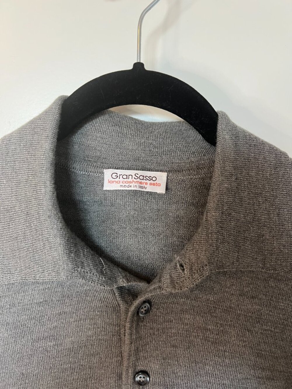 Gran Sasso Wool Cashmere Silk Crewneck Sweater XL - Picture 4 of 9